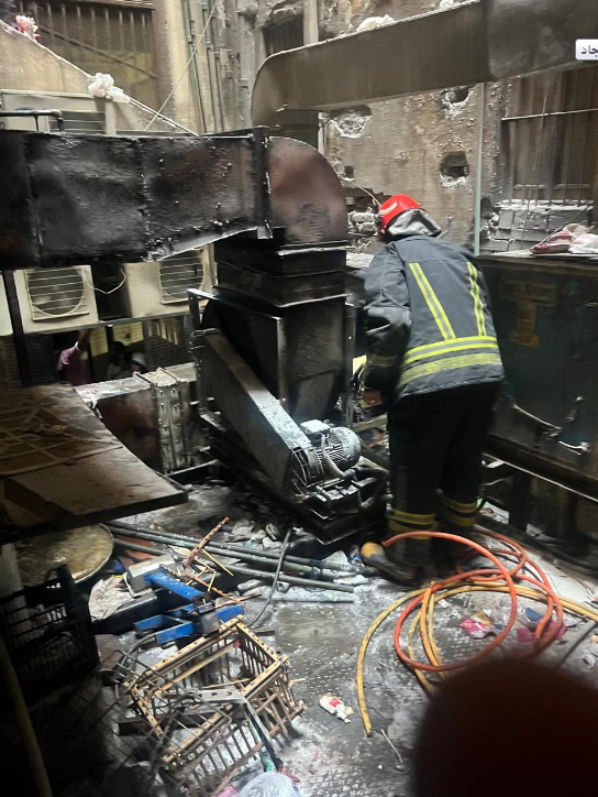 حريق مطعم جاد بالأزبكية