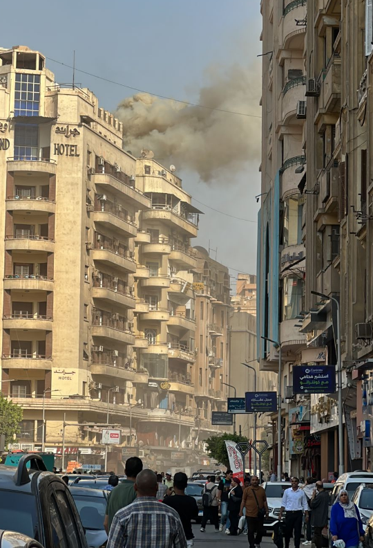 حريق مطعم جاد بالأزبكية