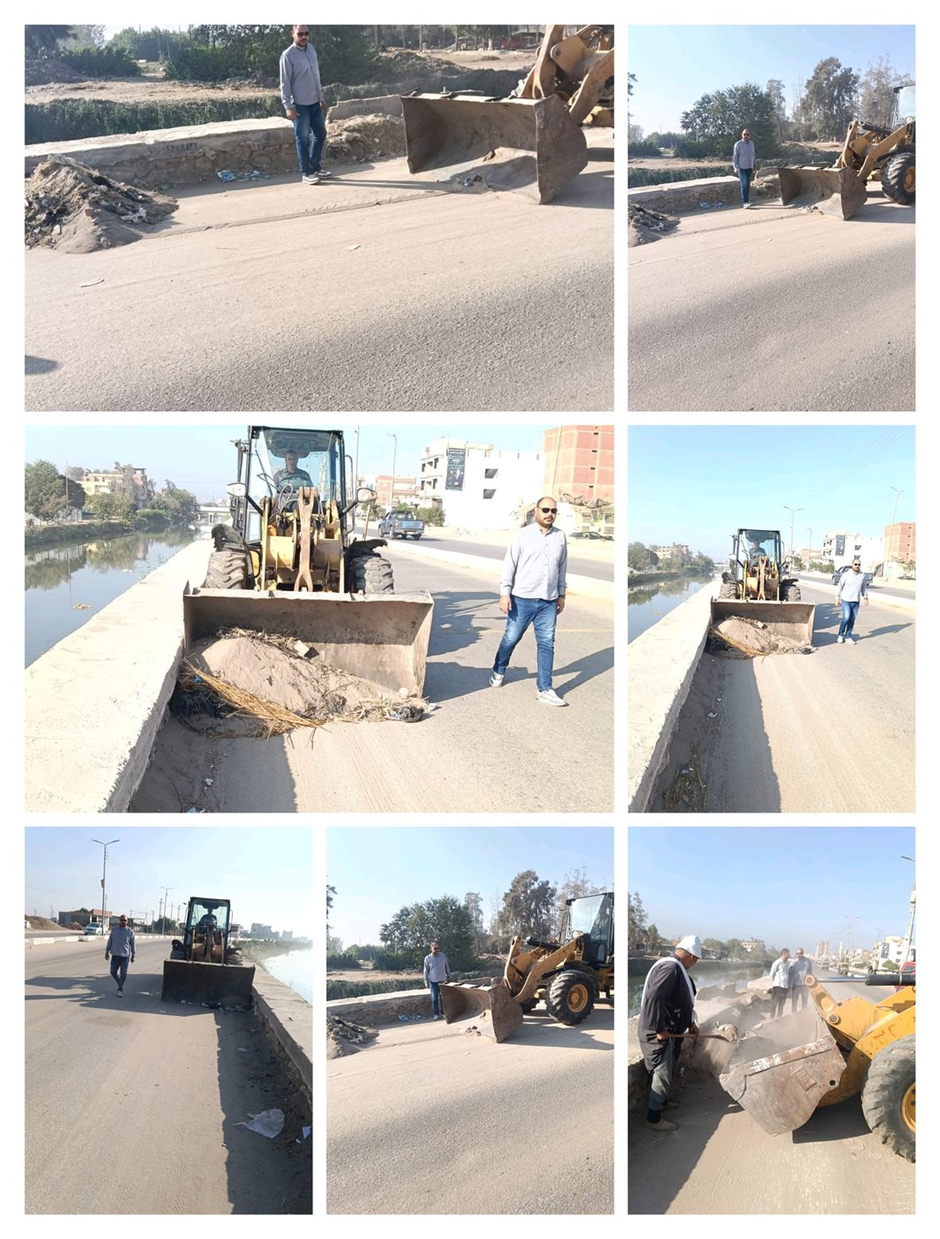 اعمال النظافة فى الحسينية -فيتو