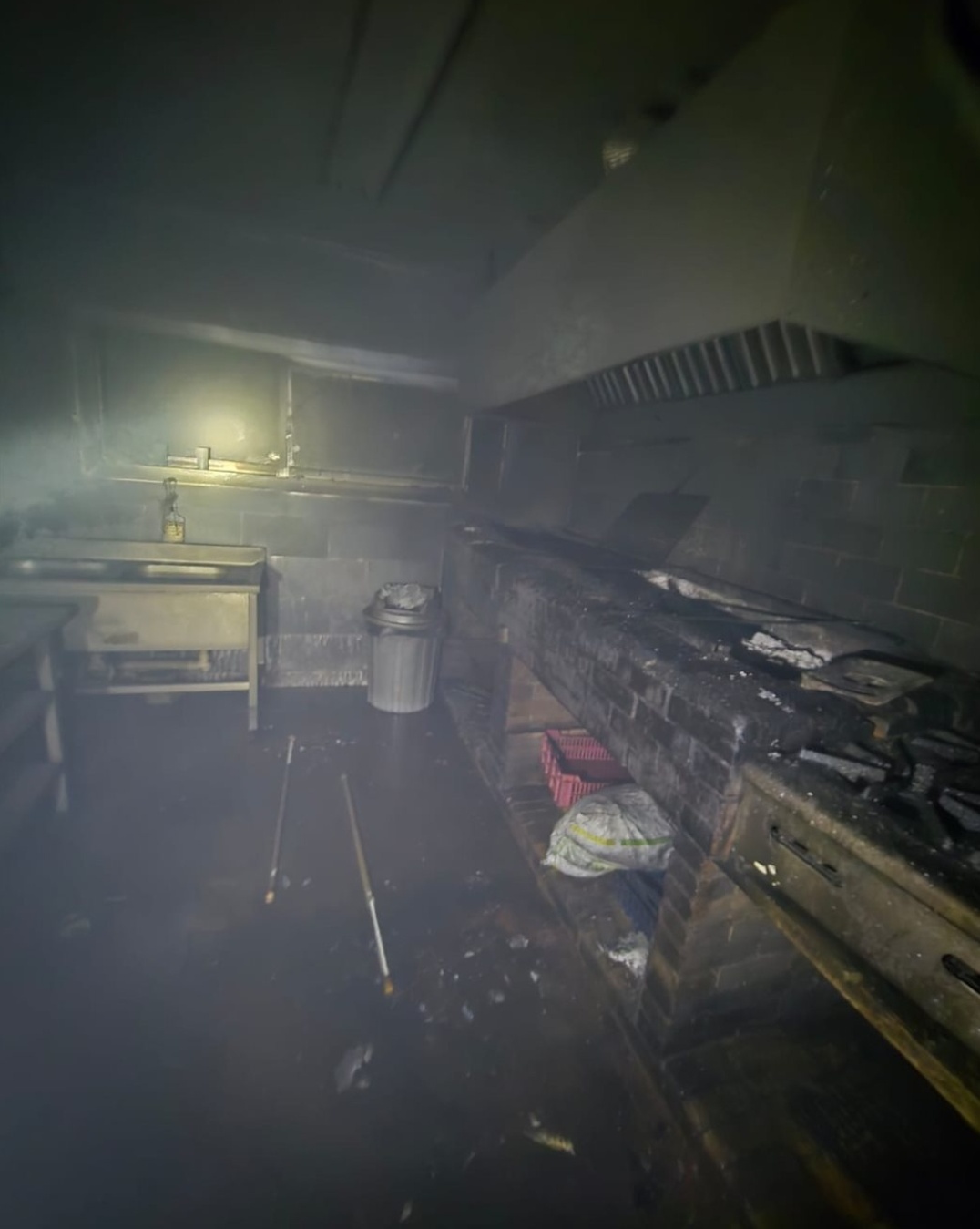 حريق مطعم بنادي المعادي