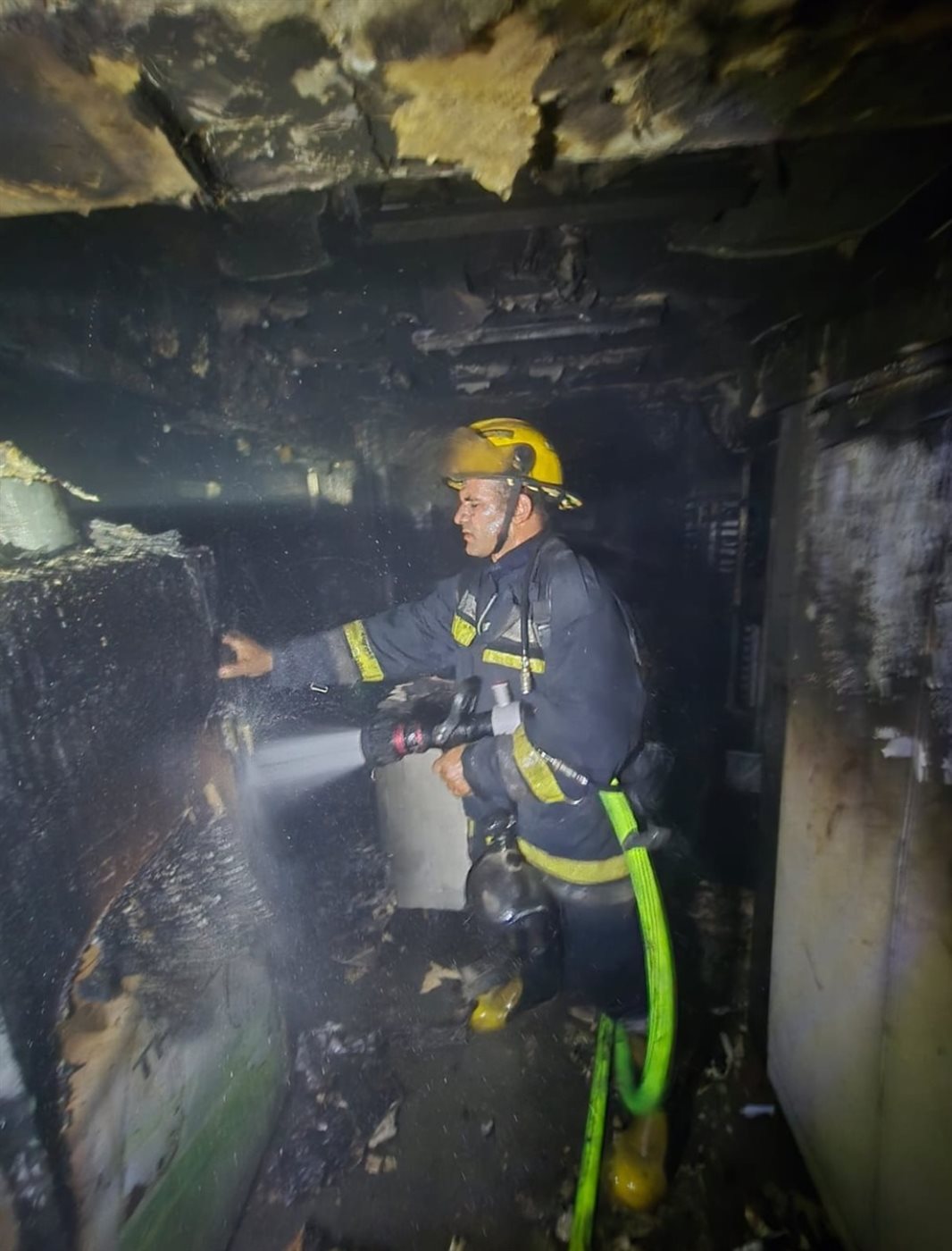 حريق مطعم بنادي المعادي