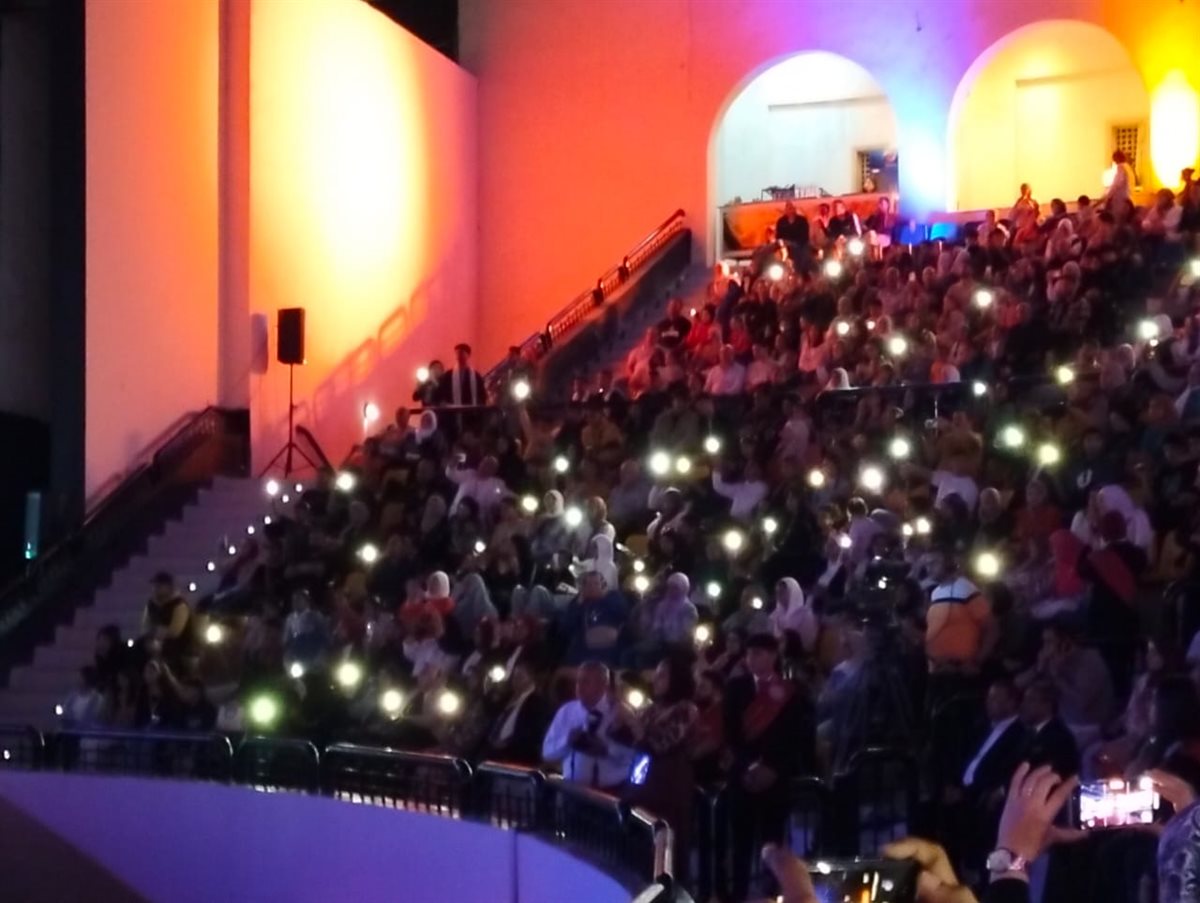 جانب من فاعليات حفل الافتتاح، فيتو