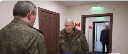 بوتين يرتدي الزي العسكري ويزور الجبهة الأمامية للحرب، فيتو