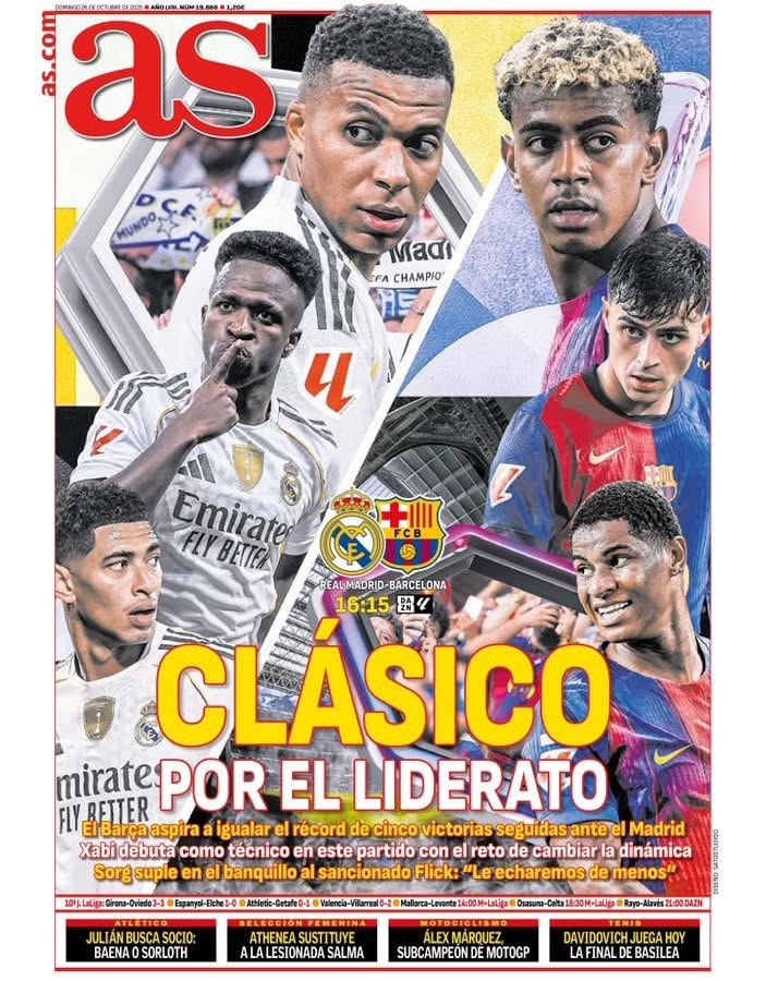 غلاف صحيفة ماركا تحت عنوان &nbsp;