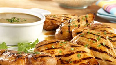 صدور الدجاج بالكريمة