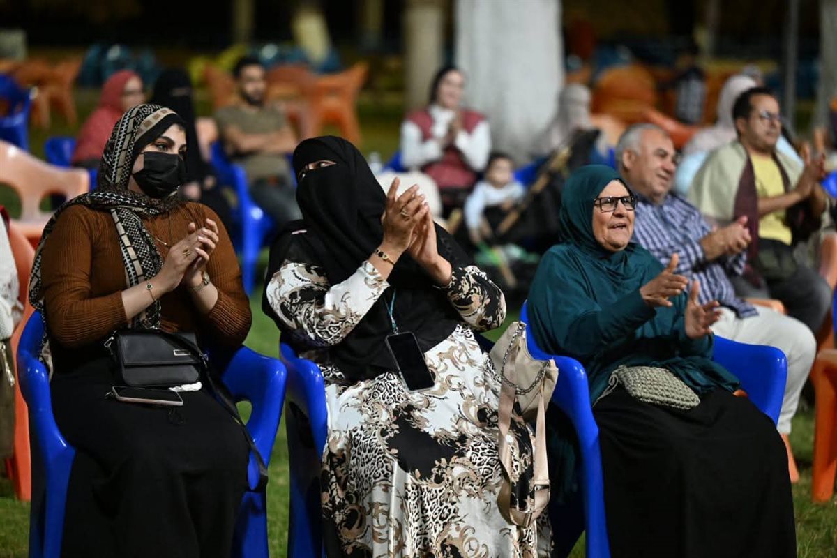 جانب من تفاعل الجمهور مع عروض المهرجان، فيتو