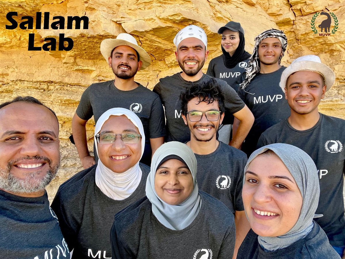 الفريق البحثي المشارك في اكتشاف تمساح الوادي