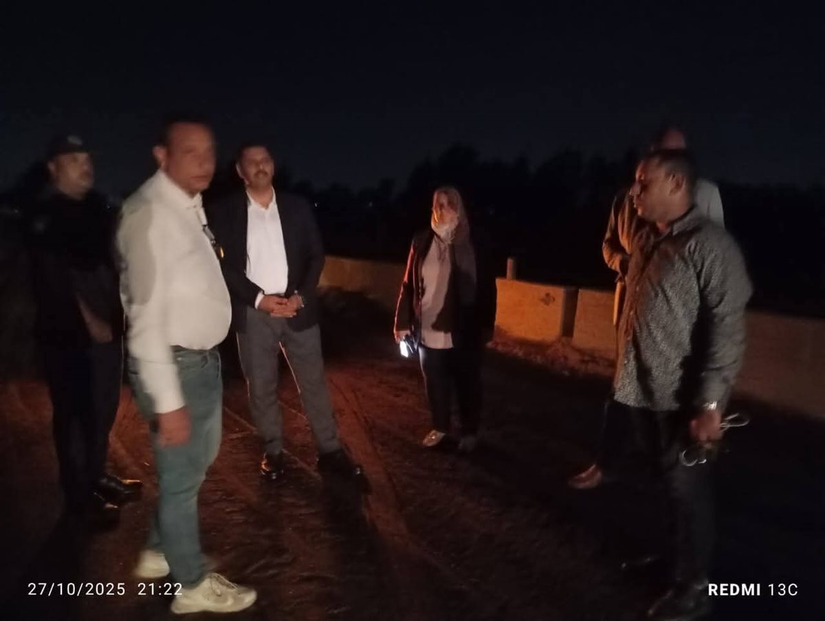 نائب محافظ الغربية يتفقد موقع انقلاب تانكي زيت