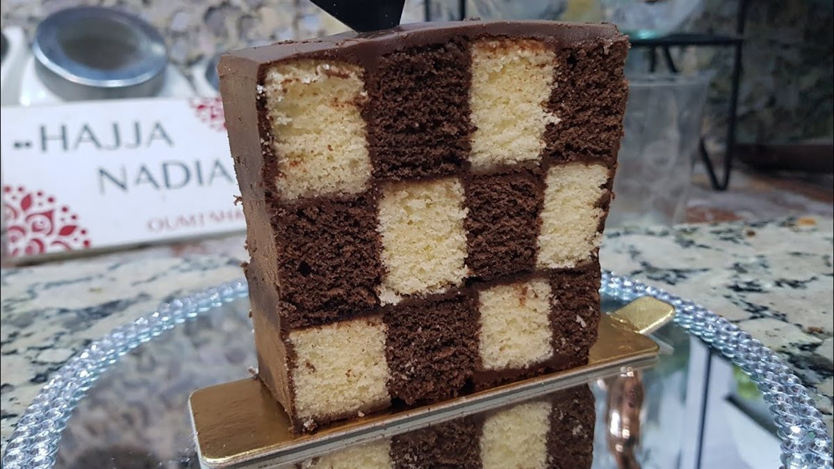 طريقة عمل كيكة الشطرنج