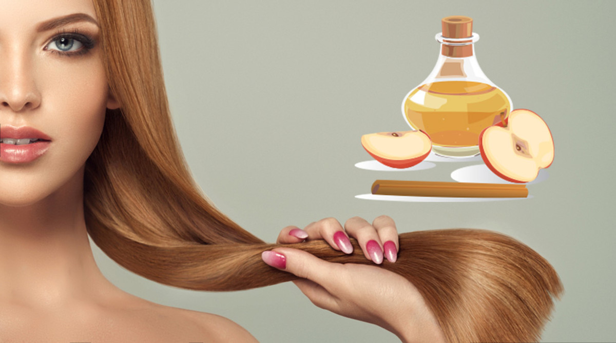 فوائد خل التفاح للشعر