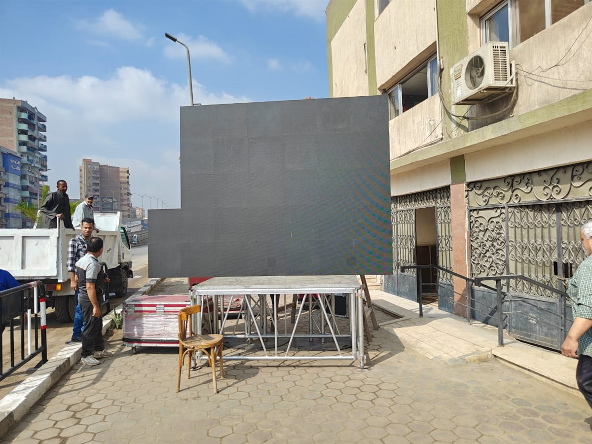 تركيب شاشات لبث افتتاح المتحف المصري القليوبية ، فيتو