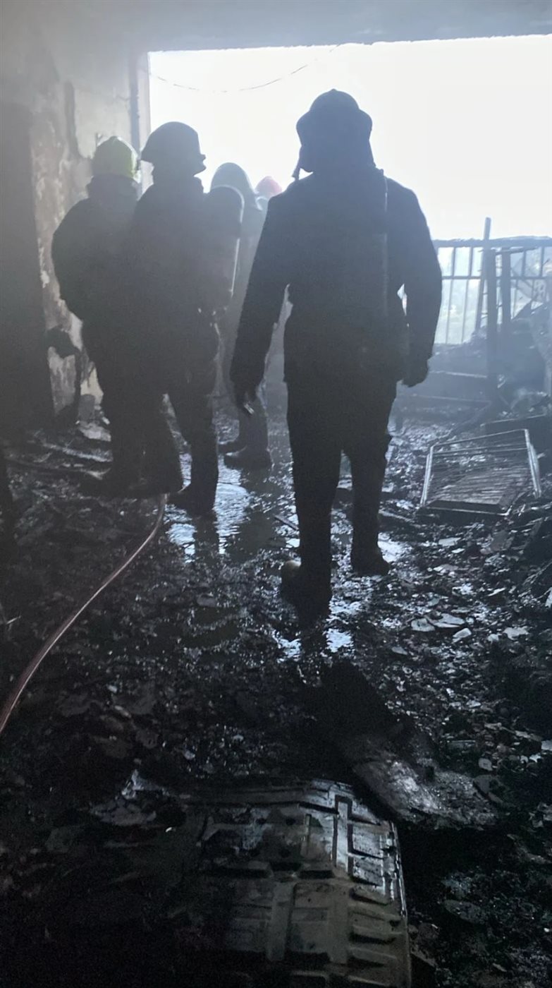 حريق شقة بالأميرية