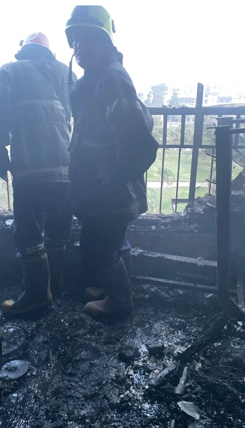 حريق شقة بالأميرية