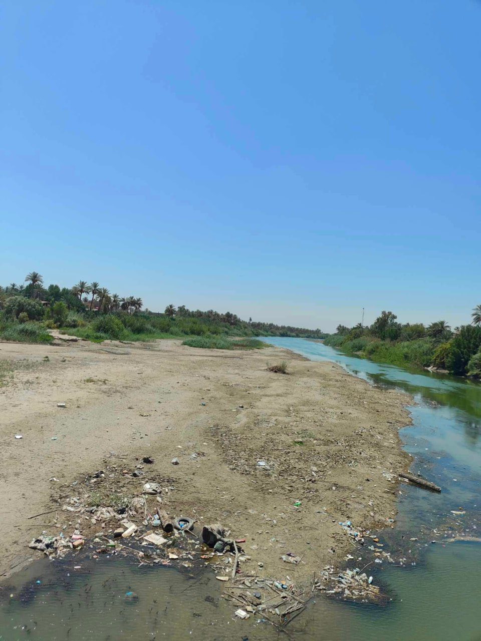 بعد نهر دجلة مخاوف من جفاف الفرات، فيتو