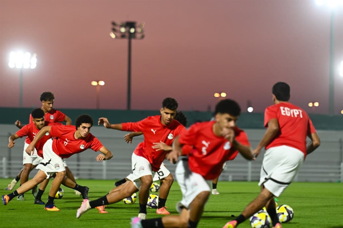 منتخب مصر للناشئين ينهي تحضيراته لمواجهة هايتي في كأس العالم (صور)