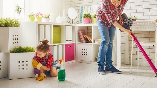 تنظيف البيت سريعا