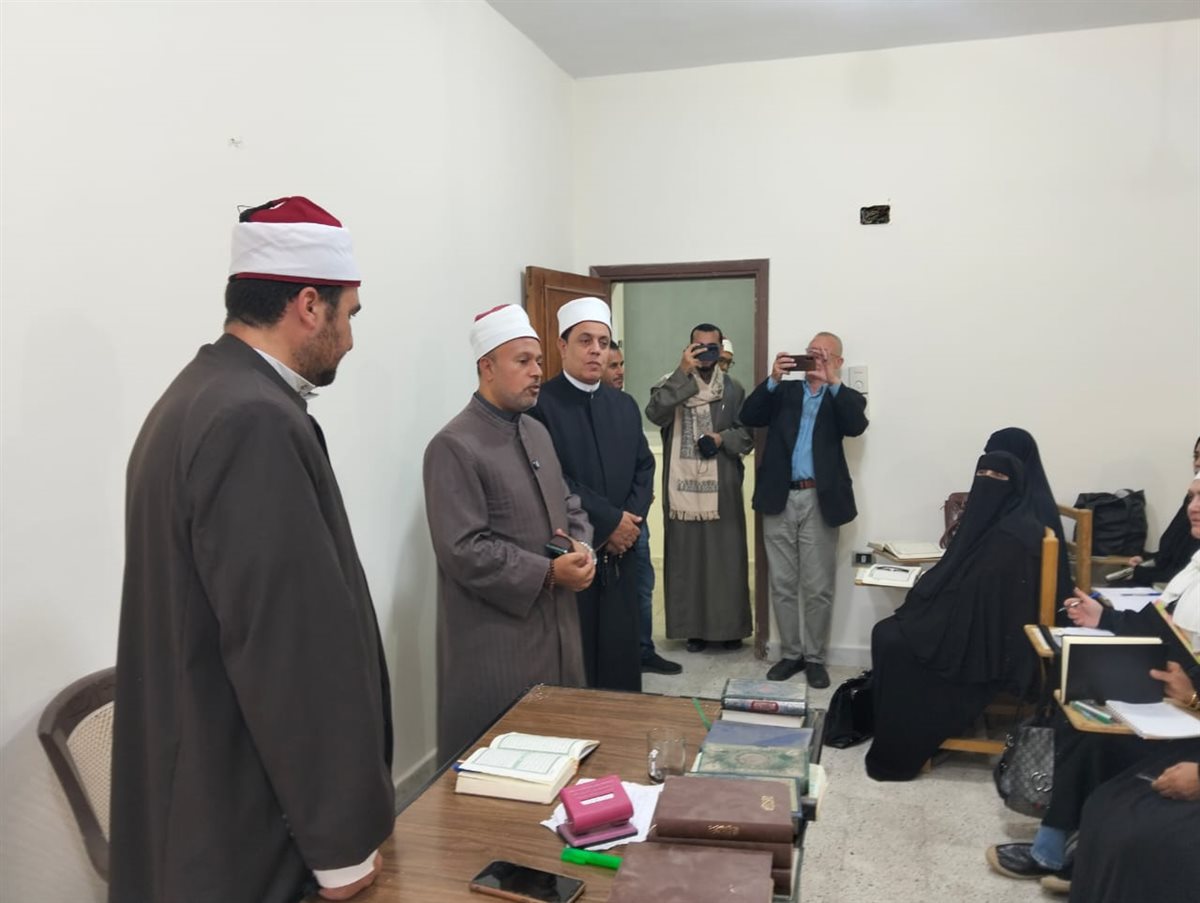 جانب من انطلاق الدراسة بالمركز الثقافي الإسلامي بالإسماعيلية، فيتو