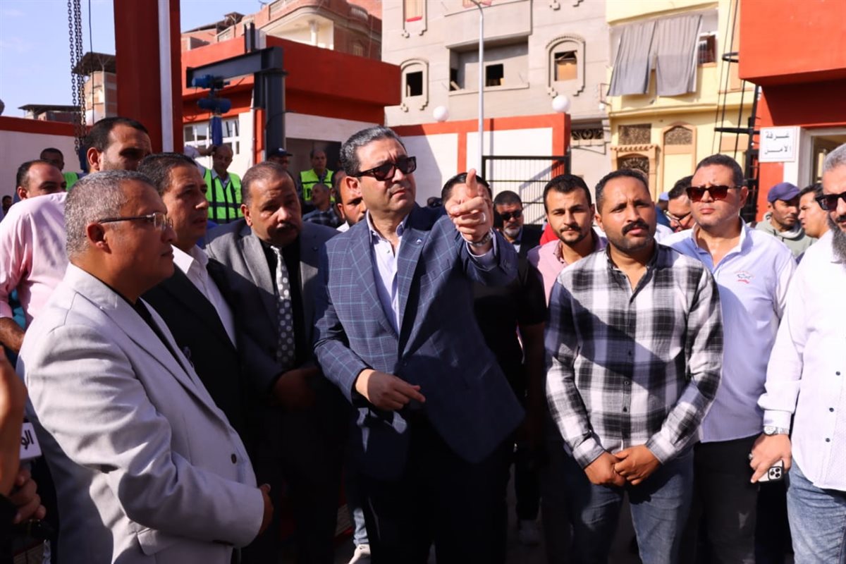 الدكتور ايمن الشهابي محافظ دمياط يفتتح محطة الصرف الصحي الرئيسية بشط جريبة&nbsp;