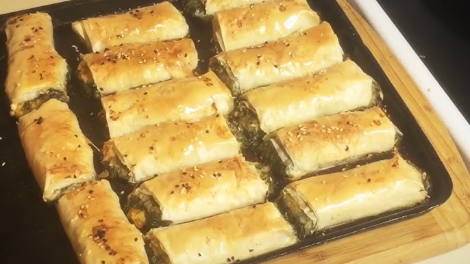 رولات الجلاش بحشو السبانخ والجبن