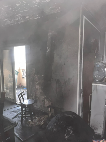 حريق فيلا بالتجمع