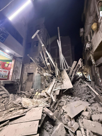 انهيار عقار الموسكي<br alt=