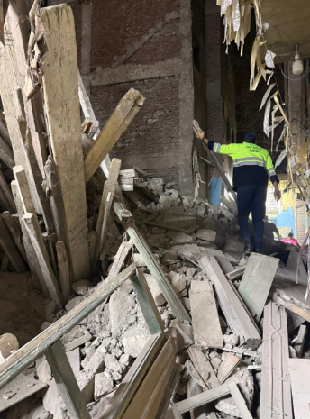 انهيار عقار الموسكي<br alt=