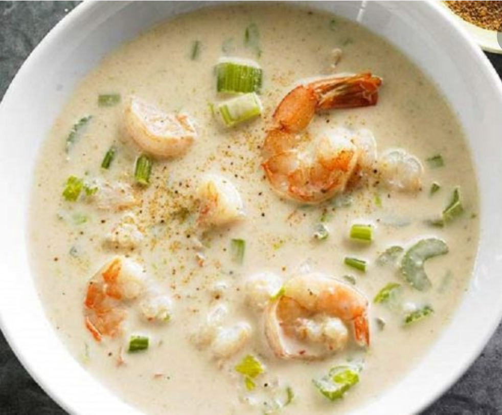 شوربة الجمبري بالكريمة&nbsp;