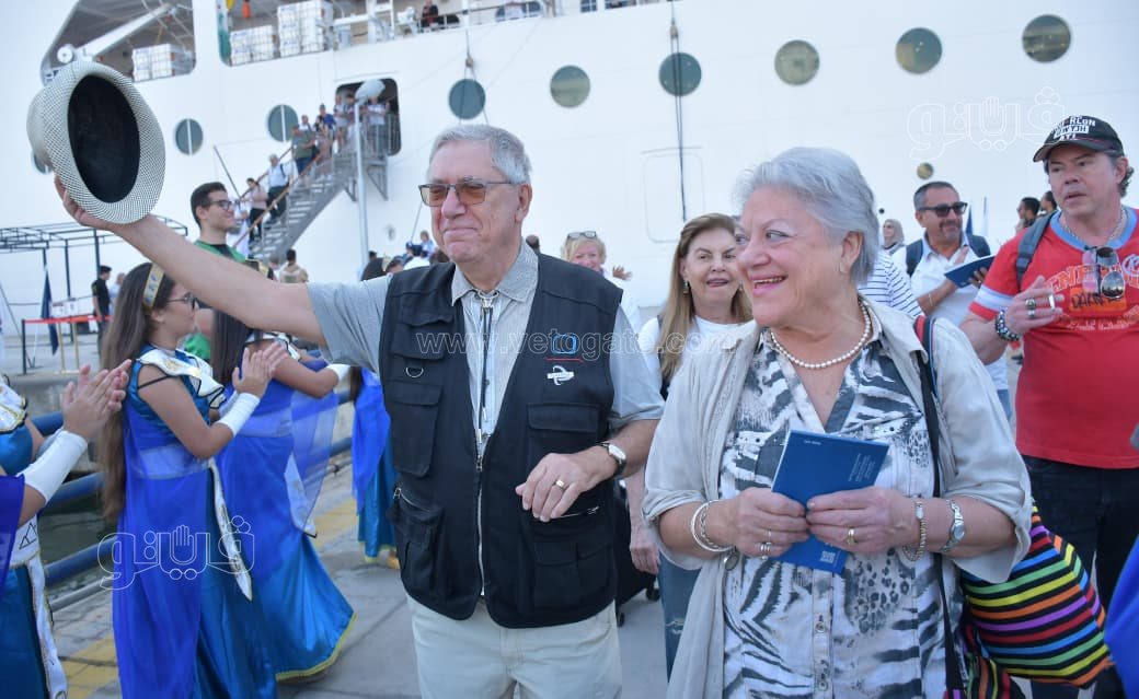 بورسعيد تستقبل 2700 سائح أجنبي على متن السفينة MSC Armonia، فيتو&nbsp;