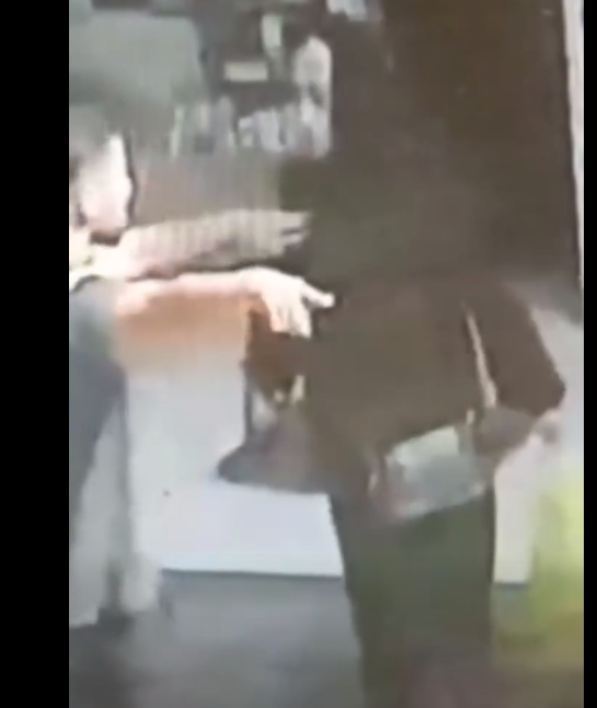 شاب يصفع مسنة، فيتو