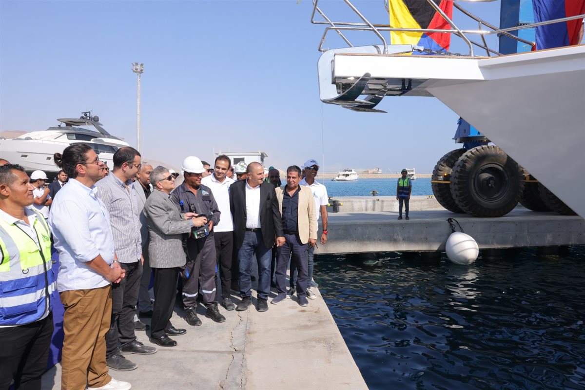 جانب من تدشين القارب،فيتو