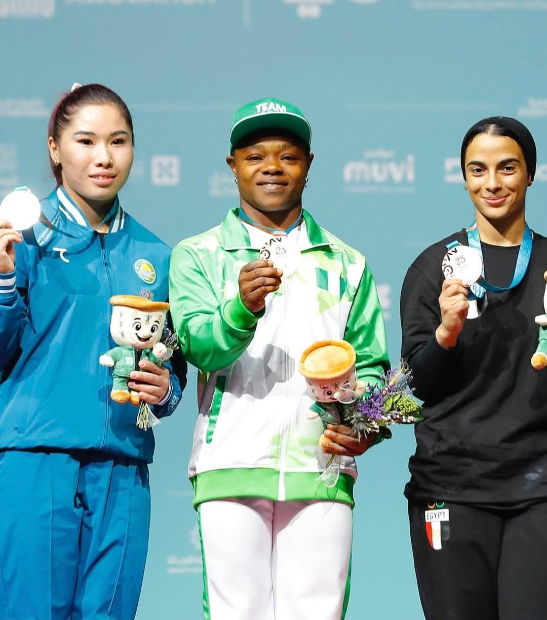 جانب من تكريم البطلة نوره عصام، فيتو