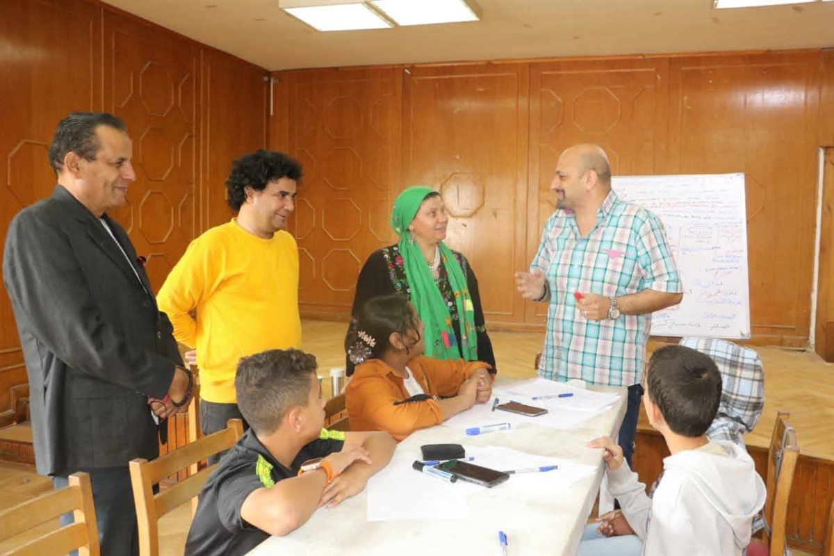 جانب من فاعليات الورش، فيتو