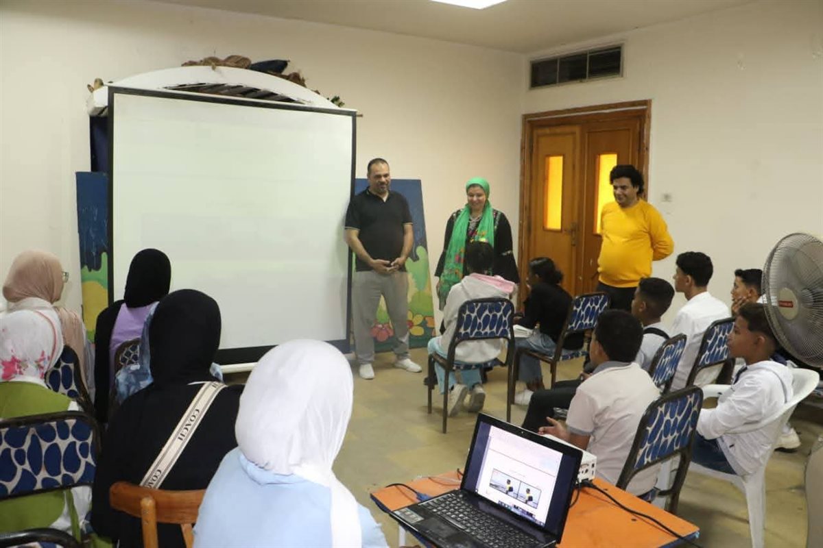 جانب من فاعليات الورش، فيتو