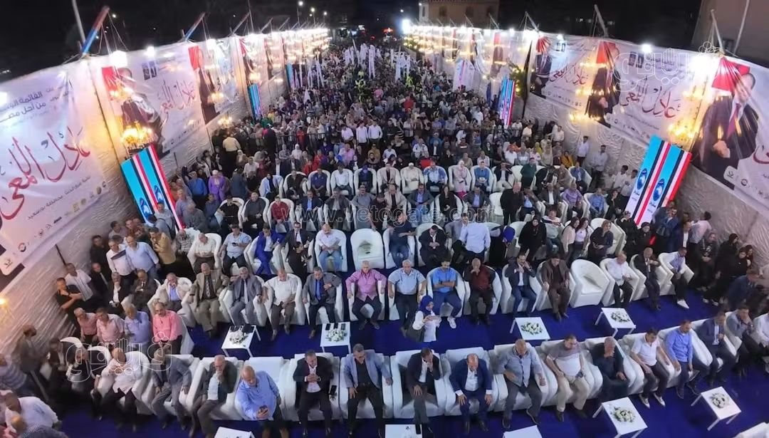 مؤتمر حاشد لدعم مرشح القائمه الوطنية ببورسعيد، فيتو