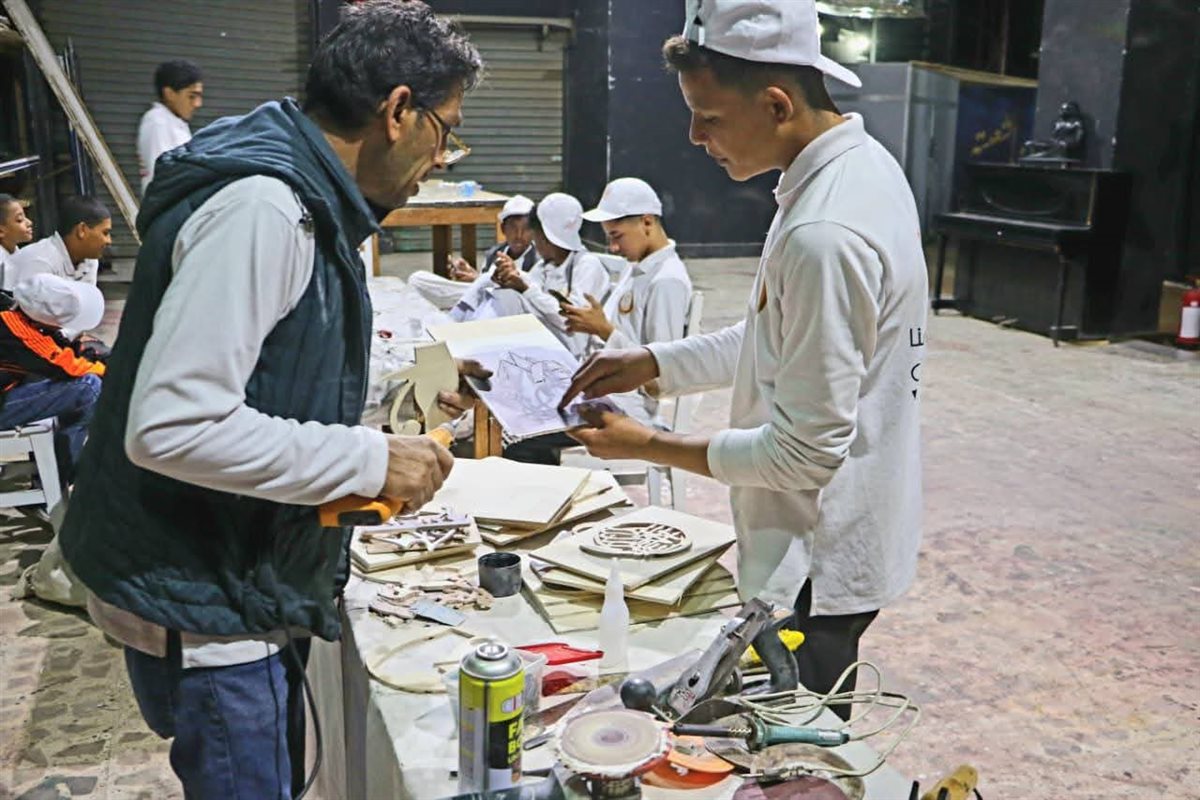 جانب من فاعليات الورش، فيتو