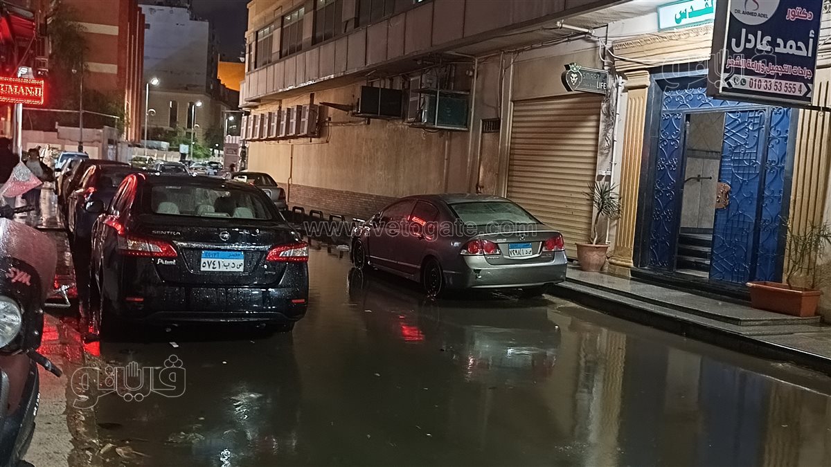 سقوط الامطار الغزيرة المتواصلة ببورسعيد &nbsp;، فيتو