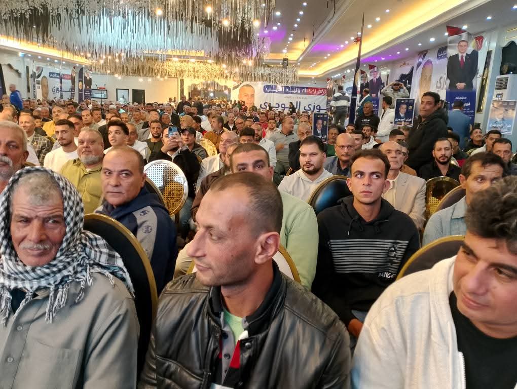 مؤتمر جماهيري حاشد يدعم فوزي الجوجري مرشح حزب حماة وطن