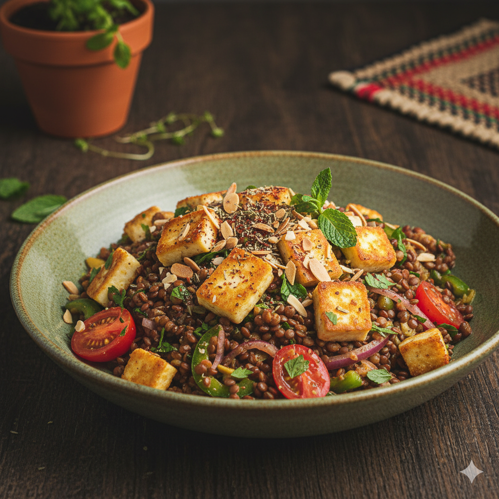 سلطة العدس الساخنة