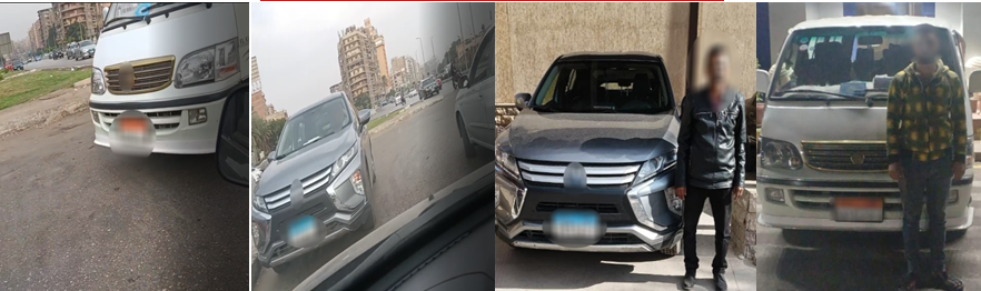 القبض على قائدى سيارتين لسير عكس الإتجاه بالقاهرة عقب تداول فيديو&nbsp;