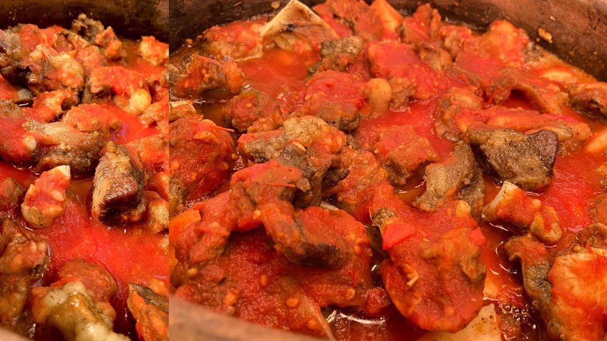 طريقة عمل لحمة الرأس بالصلصة فى الفرن 