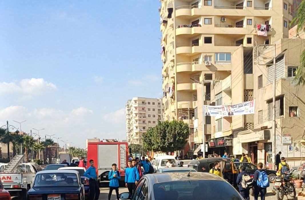 5 مصابين في حريق بسبب ماس كهربائي بمدرسة الجيل المسلم في طنطا دون إصابات بين الطلاب