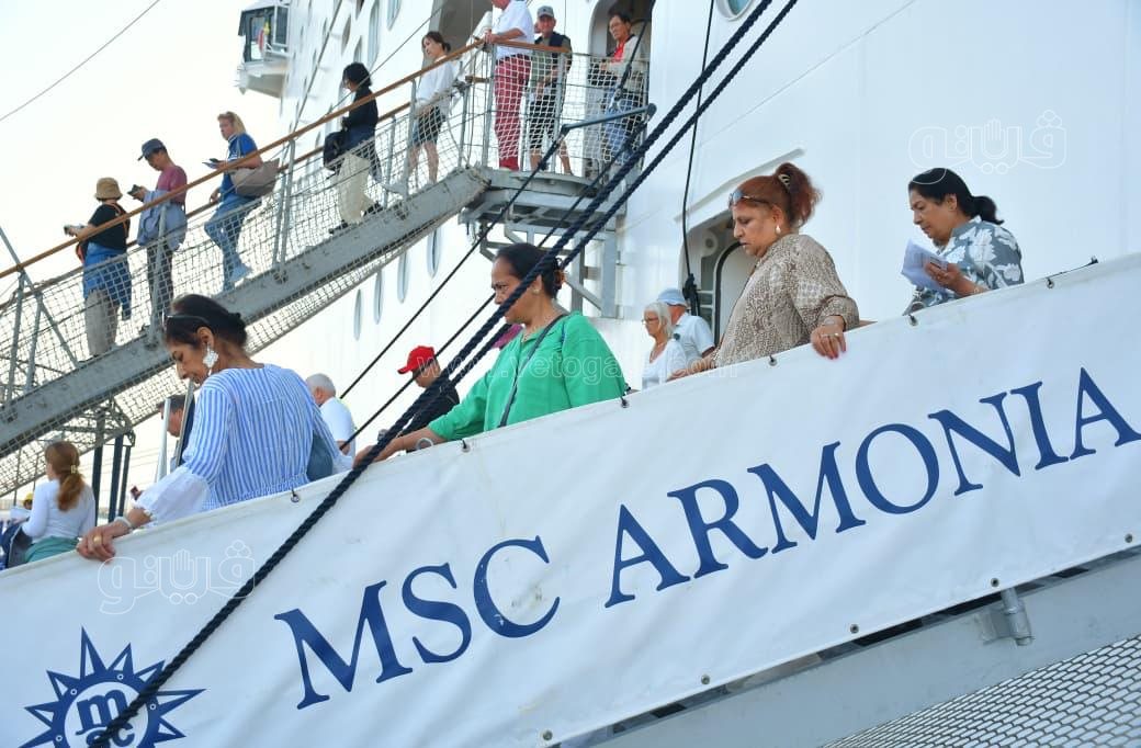 ميناء بورسعيد يستقبل السفينة السياحية، فيتو