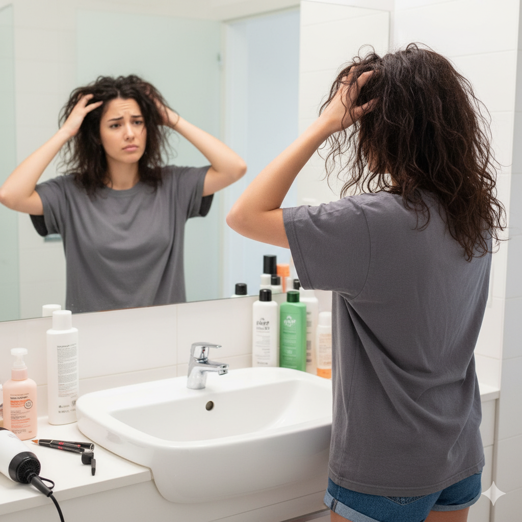 العناية بالشعر الجاف