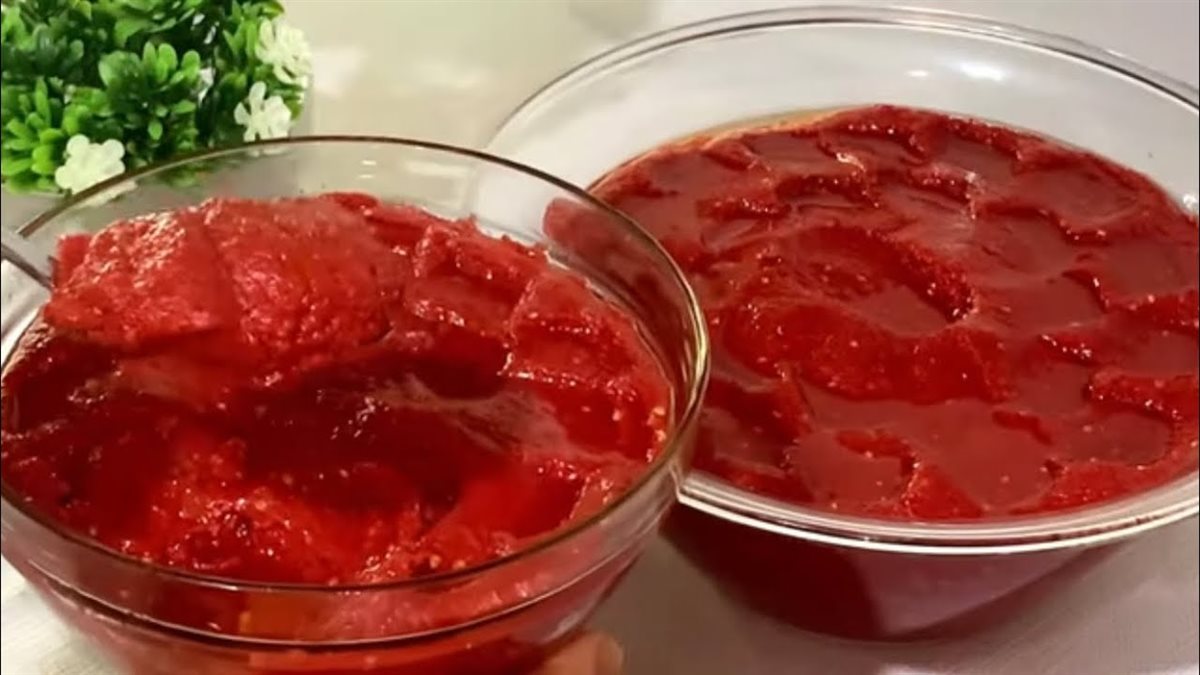 طريقة معجون الطماطم