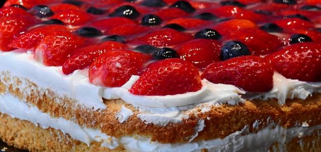 طريقة عمل كيكة الفراولة 