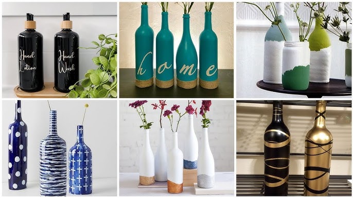 تحويل الزجاجات إلى فازات