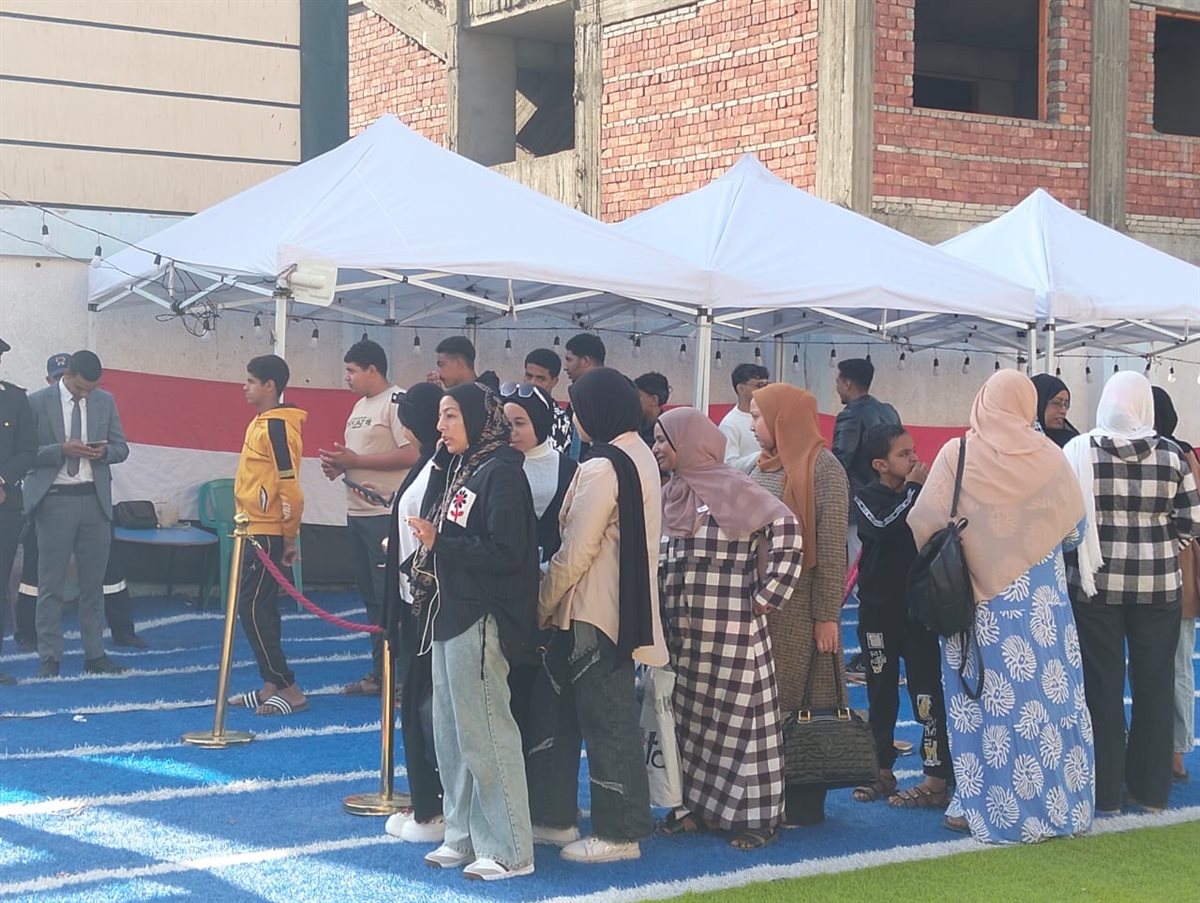 جانب من انتظام عمليات التصويت، فيتو