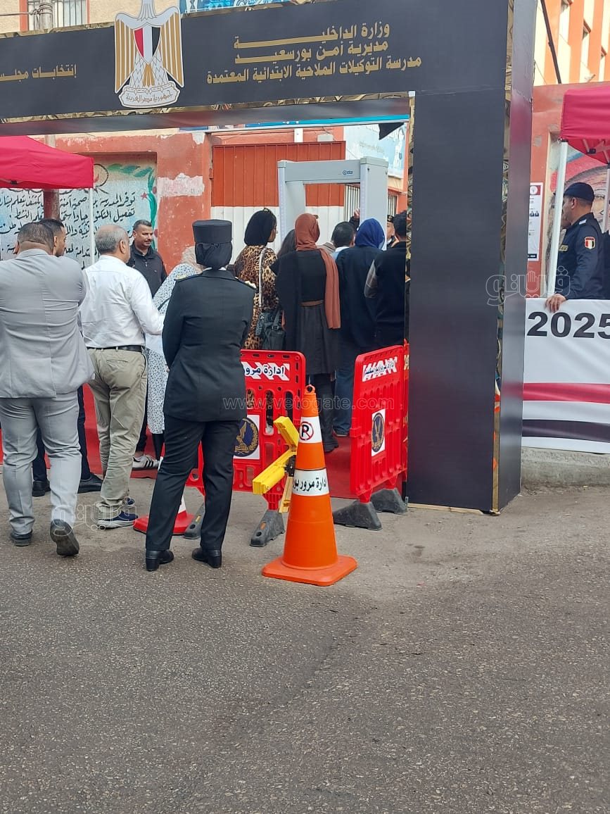 كدارس بورسعيد تستقبل الناخبين، فيتو 