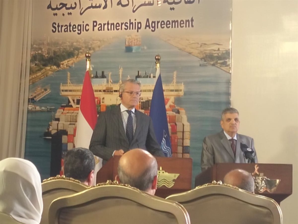 جانب من فاعليات توقيع الاتفاقية، فيتو