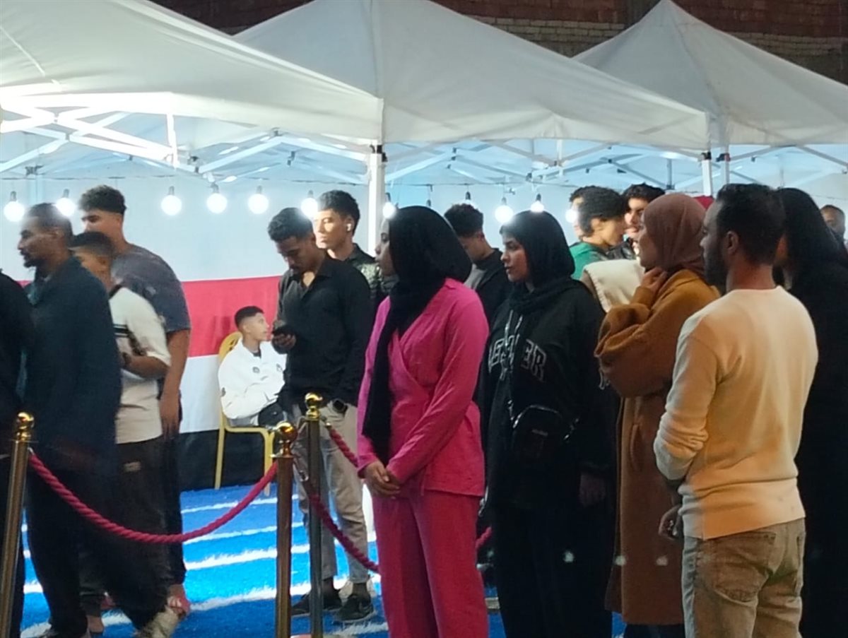 جانب من المشهد أمام اللجان، فيتو